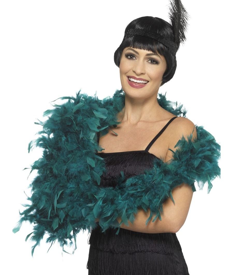 Deluxe Feather Boa, Teal