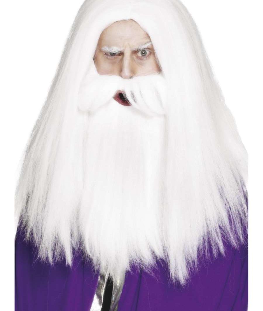 Magician Wig Beard Set