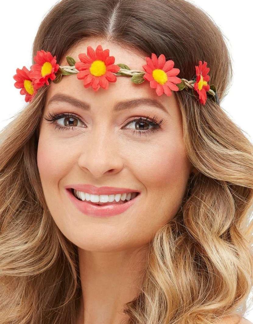 Hippie / Hawaiian Daisy Chain Headband (set of 3)