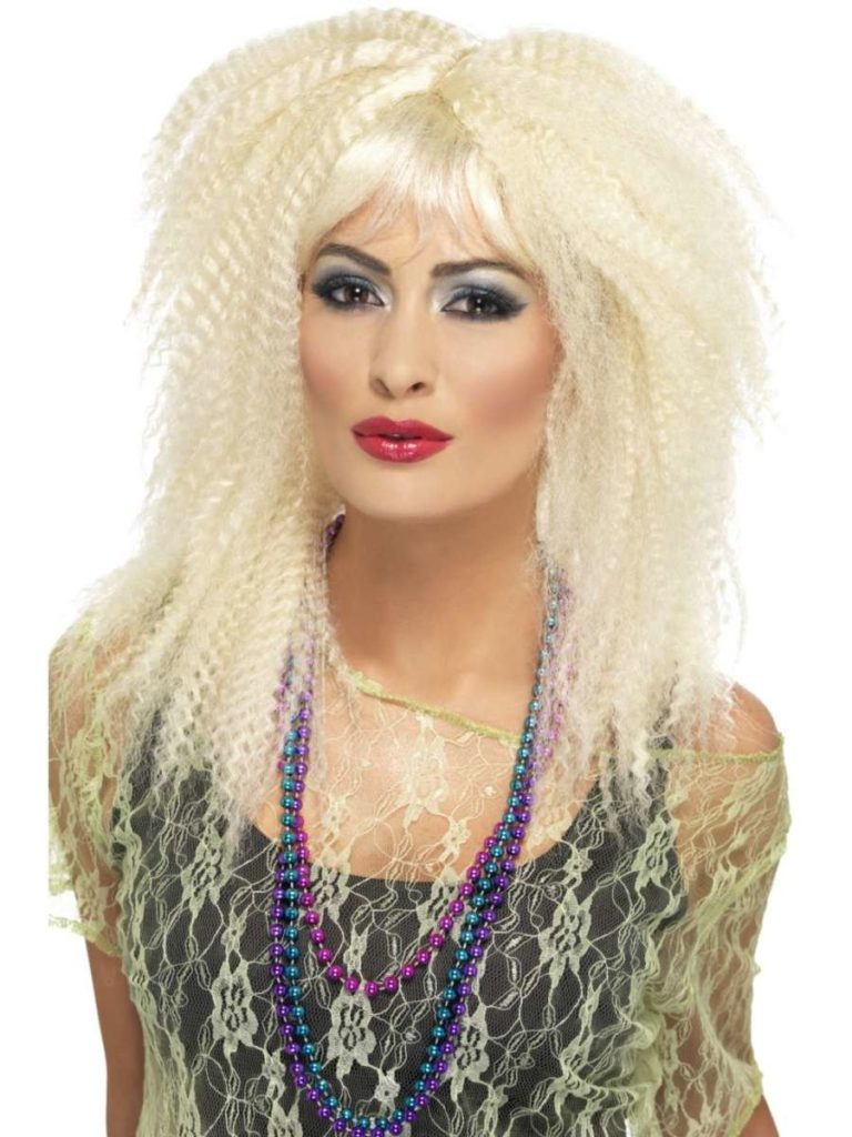 80's Blonde Crimp Wig - Costume Creations By Robin