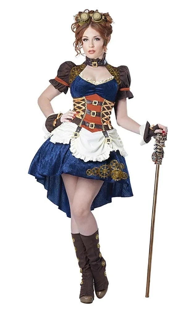 Deluxe Steampunk Fantasy Womens Costume