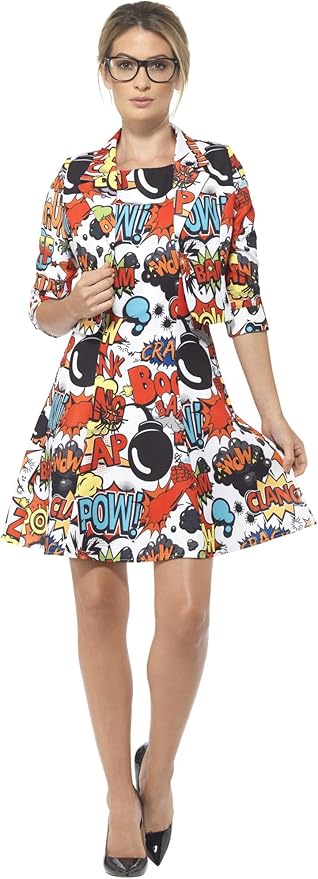 Ladies Comic Strip Pattern Suit